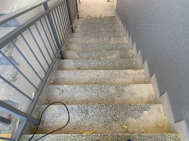 Renovace teracových schodů