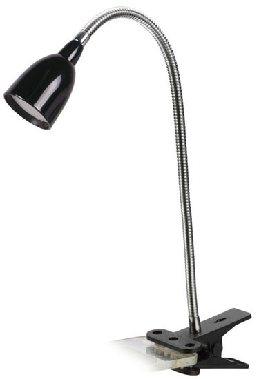 Solight LED stolní lampička WO33-BK, 2.5W, 3000K, clip, černá