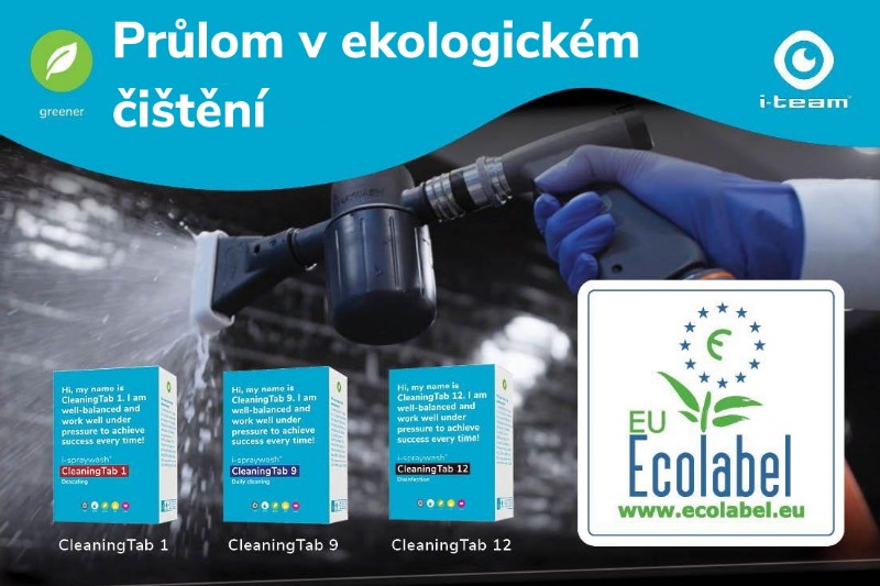 3 z našich čisticích tablet pro i-spraywash získaly ekoznačku EU
