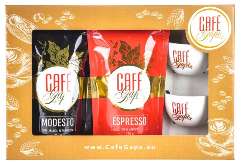 Café Gape dárková kazeta s šálky 180ml