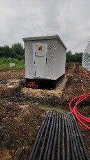 Usazení kiosků trafostanice + rozvodny Usazení kiosků trafostanice + rozvodny