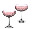Diamantové sklo sklenice na sekt 300ml 2ks