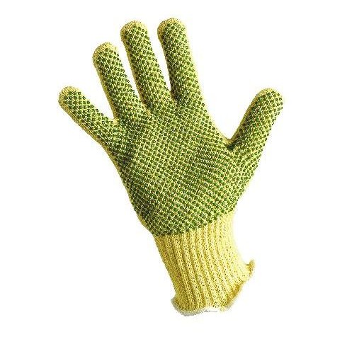 Pletené bezešvé rukavice z kevlarového úpletu