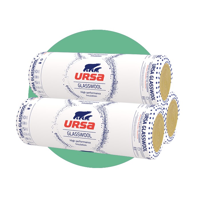Tepelná, akustická a protipožární minerální izolace ze skelné vlny URSA GLASSWOOL