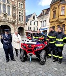 Předání terénní čtyřkolky s přívěsem pro SDH