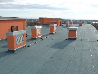 Realizace plochých střech systémem SBS pásu