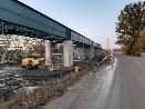 Servis svařovací techniky u zákazníka na montáži narovnání koridoru pro vysokorychlostní vlaky v Soběslavi