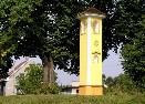 Zvonička v Jiřicích s letopočtem 1818
