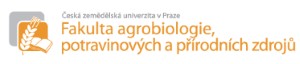 ČESKÁ ZEMĚDĚLSKÁ UNIVERZITA-FAKULTA AGROBIOLOGIE, POTRAVINOVÝCH A PŘÍRODNÍCH ZDROJŮ 