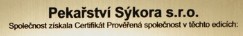 PEKAŘSTVÍ SÝKORA s.r.o.