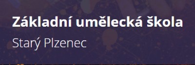 ZUŠ Starý Plzenec 