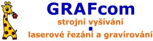 GRAFCOM-STROJNÍ VYŠÍVÁNÍ-LASEROVÉ ŘEZÁNÍ A GRAVÍROVÁNÍ 