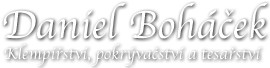 BOHÁČEK DANIEL-KLEMPÍŘSTVÍ 