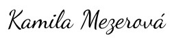 KAMILA MEZEROVÁ s.r.o.