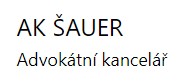AK-ŠAUEROVÁ ULYANA Mgr. Bc. 