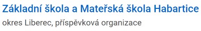 ZŠ A MŠ Habartice 