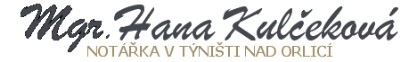 KULČEKOVÁ HANA Mgr.-NOTÁŘKA 