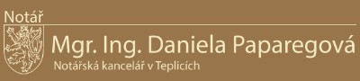 PAPAREGOVÁ DANIELA Mgr. Ing.-NOTÁŘSKÁ KANCELÁŘ 
