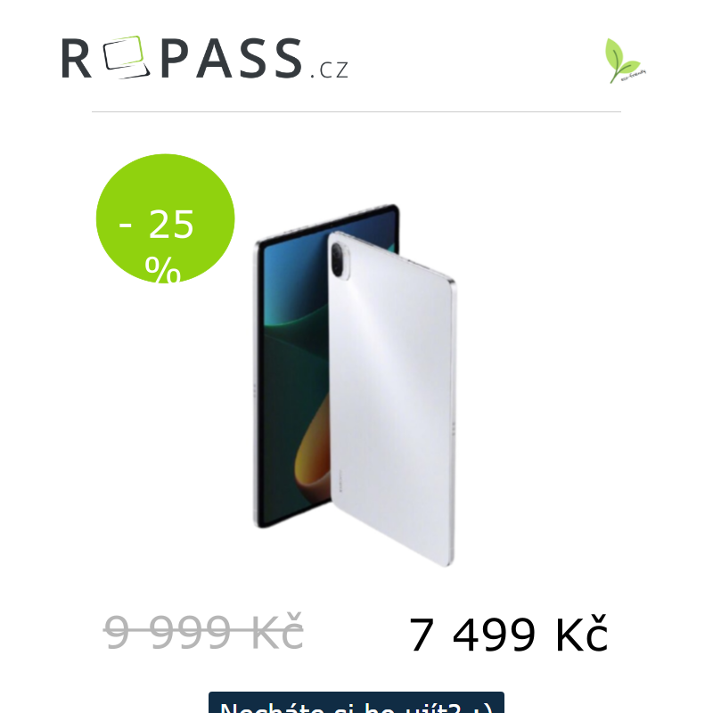 Omezená nabídka! Právě teď v R-Passu nabízíme super tablet Xiaomi!