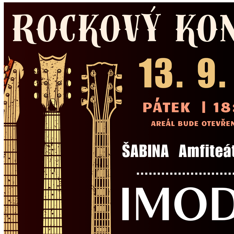 Rockový koncert v Šabině