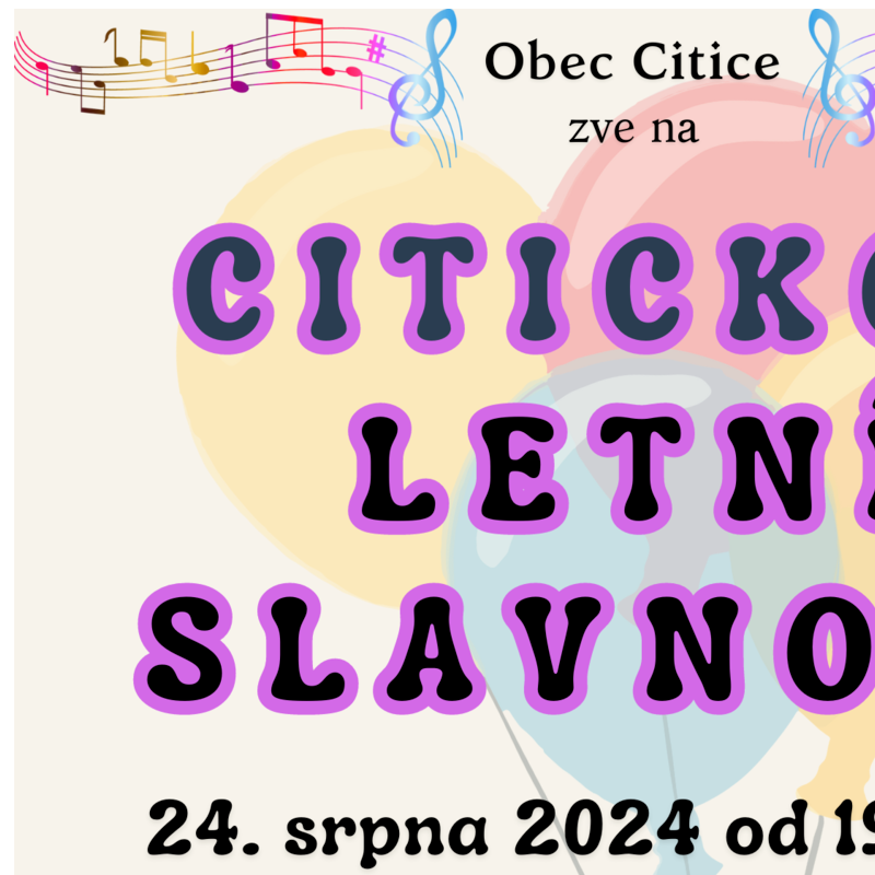 24.8.2024 CITICKÁ LETNÍ SLAVNOST