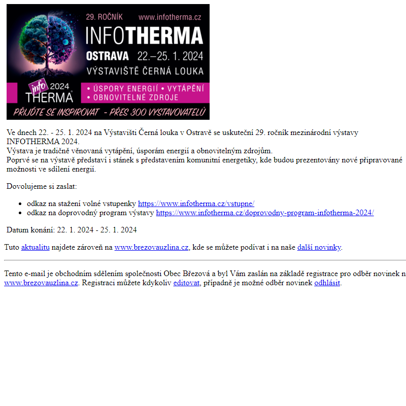 Výstava Infotherma