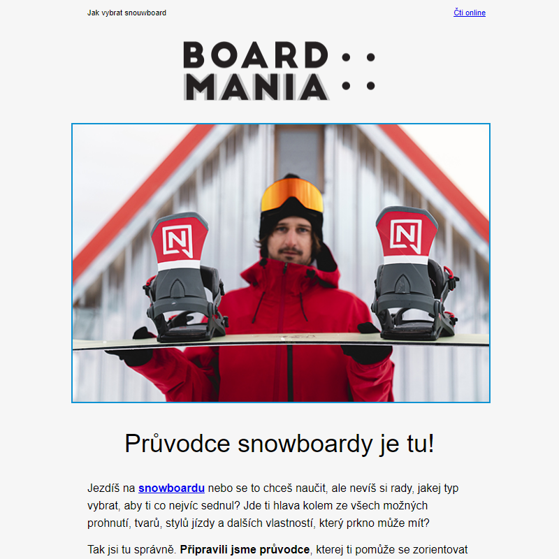 Jakej snowboard vybrat? Rádce poradí _
