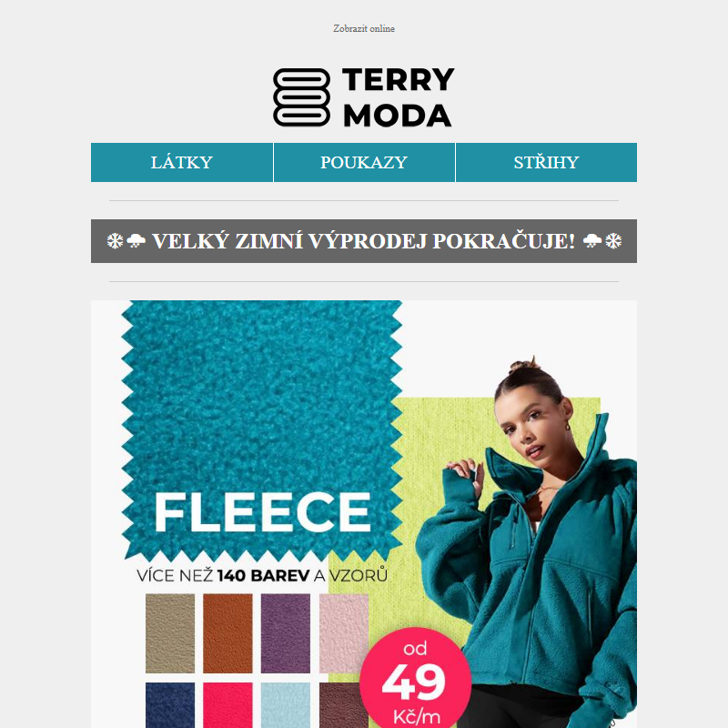 _ BLESKOVKA: Fleece už od 49 Kč/m a TIPY, co z něho ušít! 