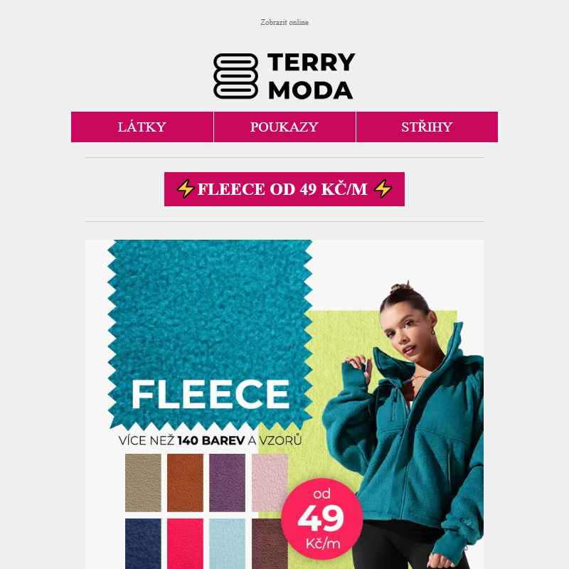 _ BLESKOVKA: Ten nejlepší fleece za 49 Kč/m! __