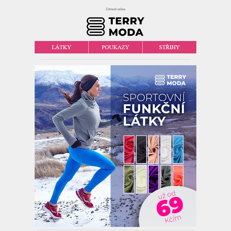 ____ Funkční sportovní látky od 69 Kč/m – jen tento víkend!