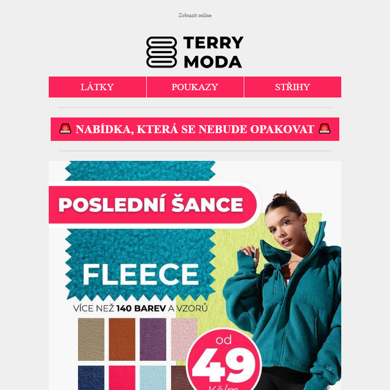 _ BLESKOVKA:  Tohle je vaše poslední šance na fleece za top cenu!