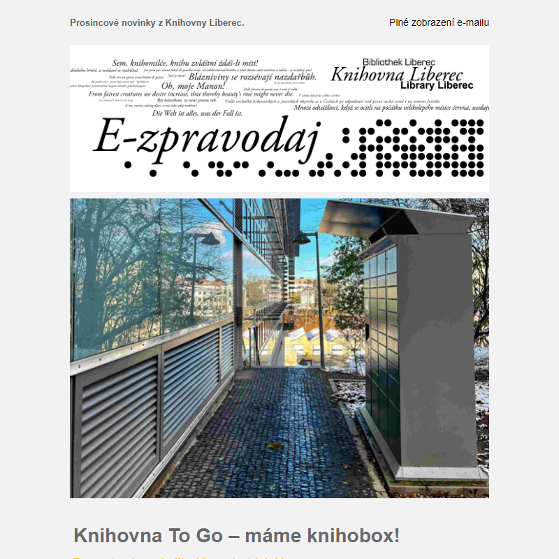 E-zpravodaj Knihovna Liberec