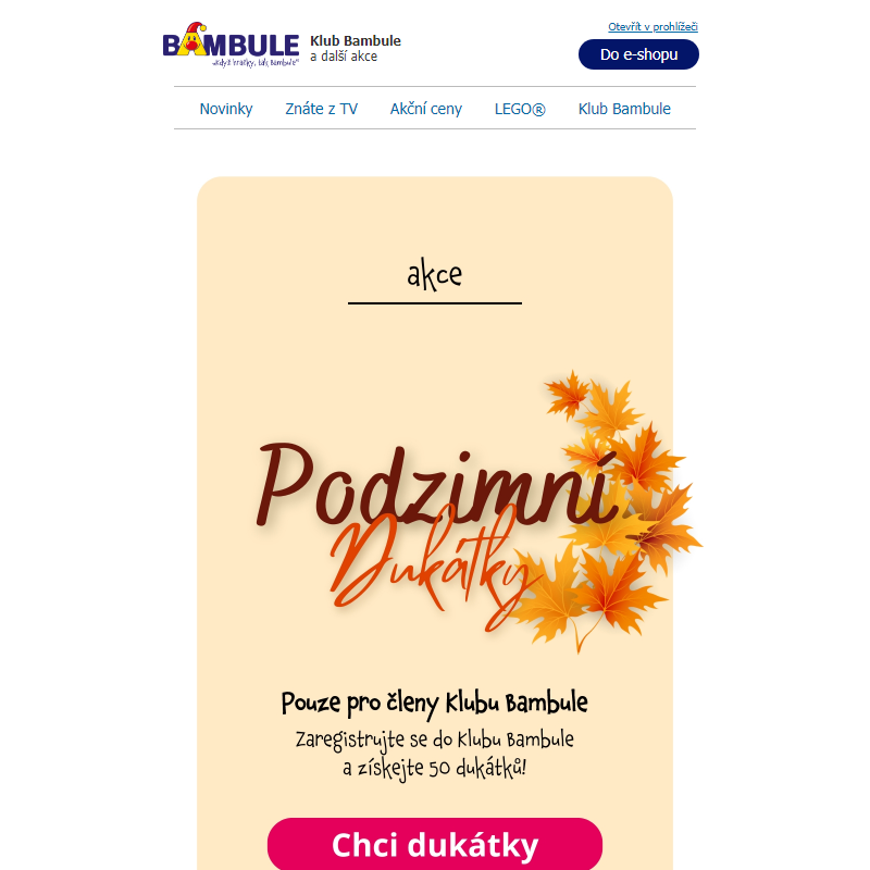 Podzimní novinky v Bambuli