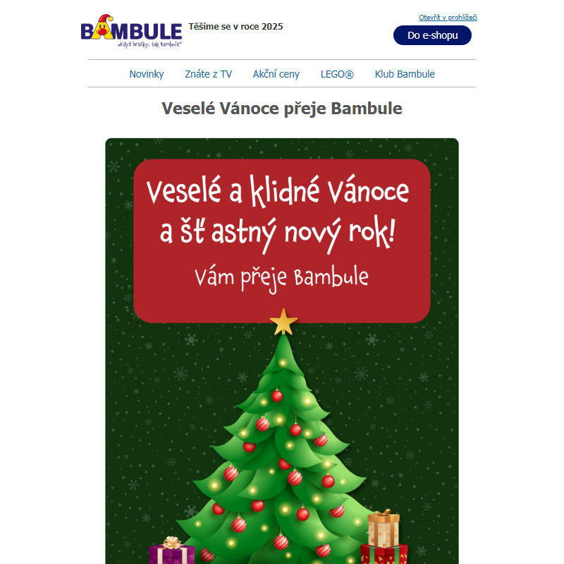 Veselé Vánoce přeje Bambule