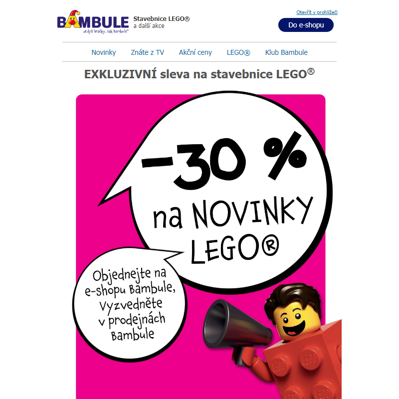 EXKLUZIVNÍ sleva 30%