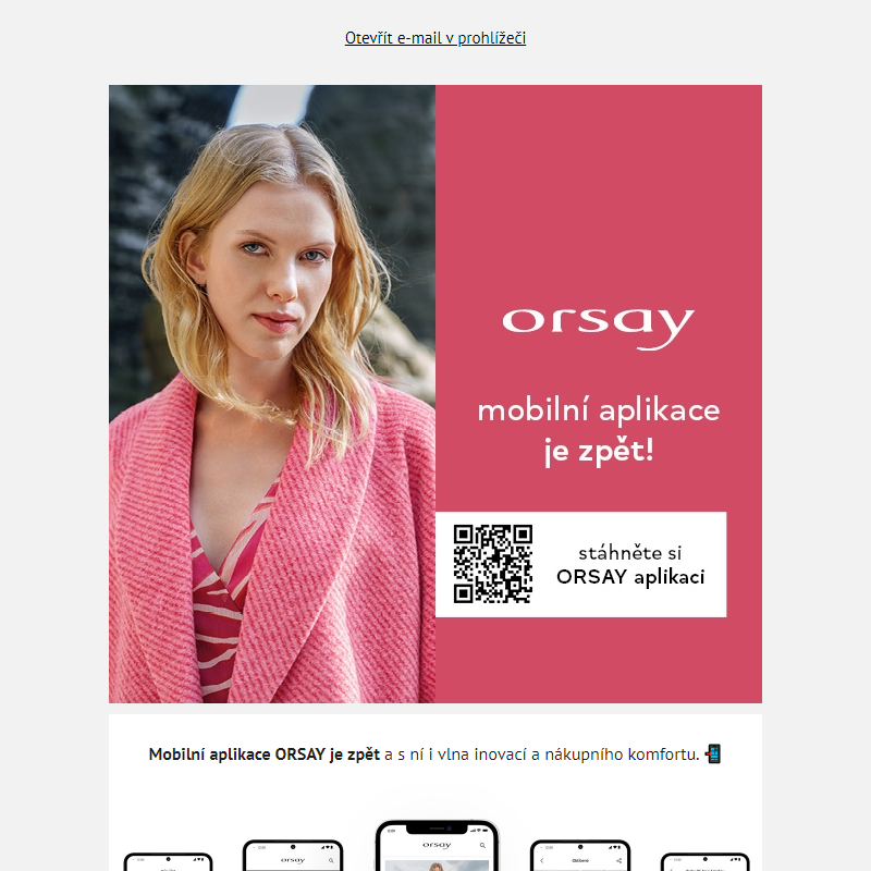 Bezplatná mobilní aplikace ORSAY je zpět!_