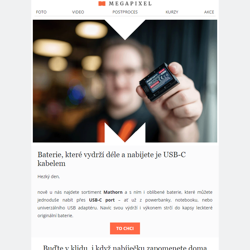 _  Baterie, které vydrží déle a nabijete je přes USB-C