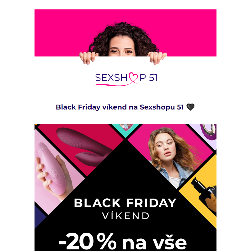 Black Friday víkend na Sexshopu 51 _ Sleva 20 % na vše