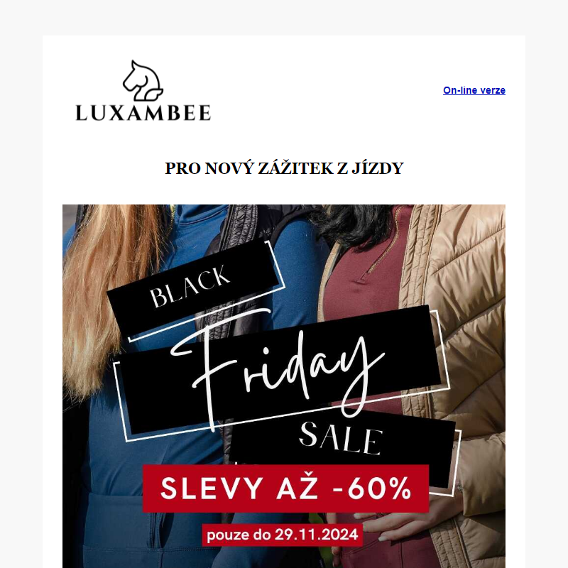 BLACK FRIDAY - slevy až 60%