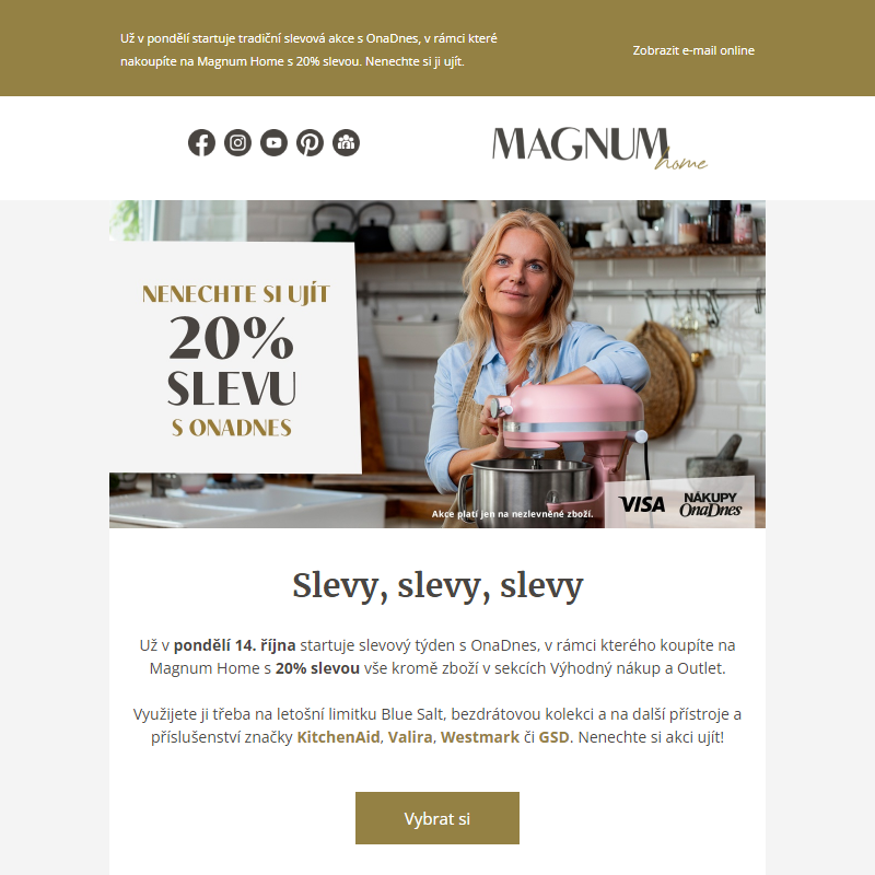 Slevová akce na Magnum Home je za dveřmi