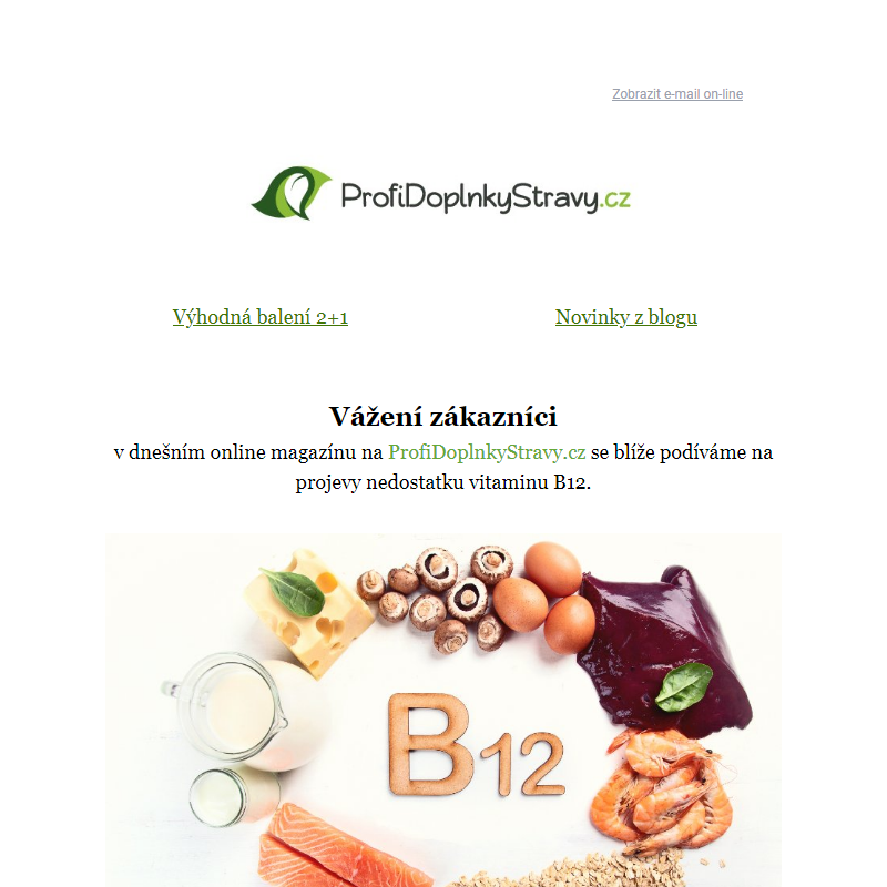 Jak se projevuje nedostatek vitaminu B12?? Tipy na ProfiDoplnkyStravy.cz