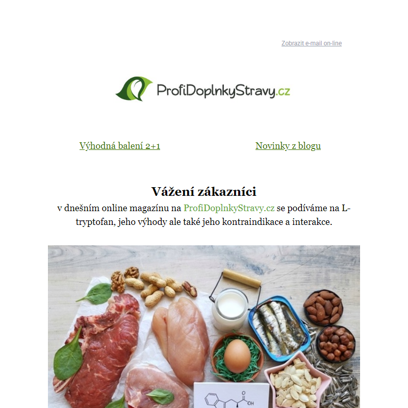 Tryptofan a serotoninový syndrom. Zajímavosti na ProfiDoplnkyStravy.cz
