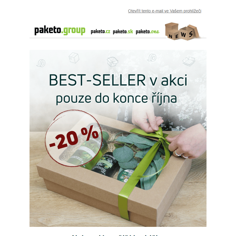 Sleva 20 % na BEST-SELLERY