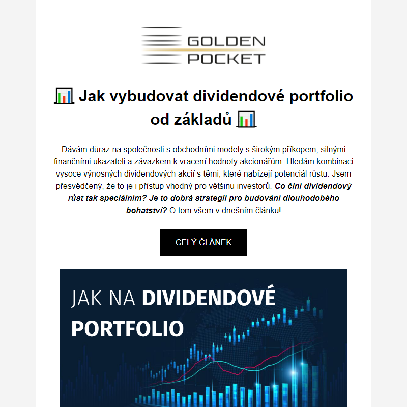 NOVÝ ČLÁNEK | _ Jak vybudovat dividendové portfolio od základů _