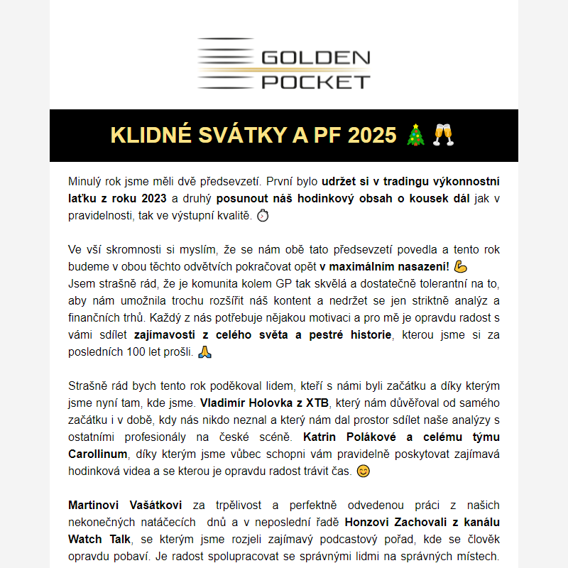 VÁNOČNÍ PŘÁNÍ A PF 2025 _