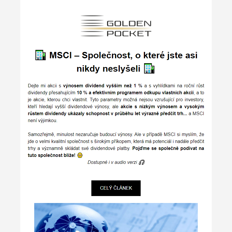 NOVÝ ČLÁNEK | _ MSCI – Společnost, o které jste asi nikdy neslyšeli _