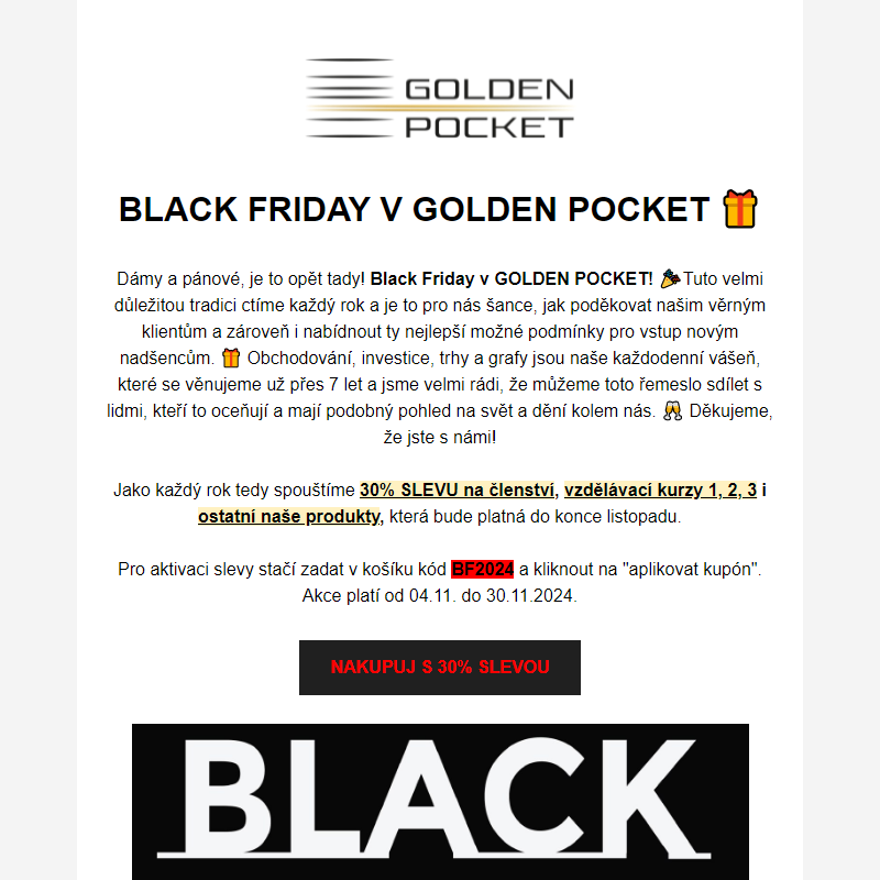 BLACK FRIDAY V GOLDEN POCKET _