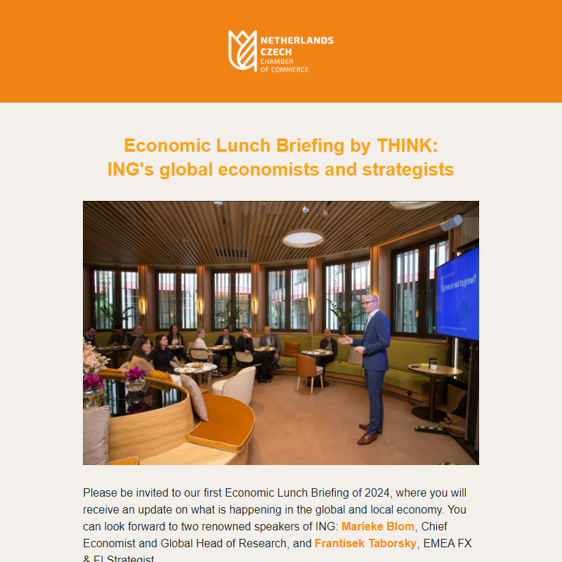 Invitation: Economic Lunch Briefing by THINK: ING's global economists and strategists | 6 March 2024