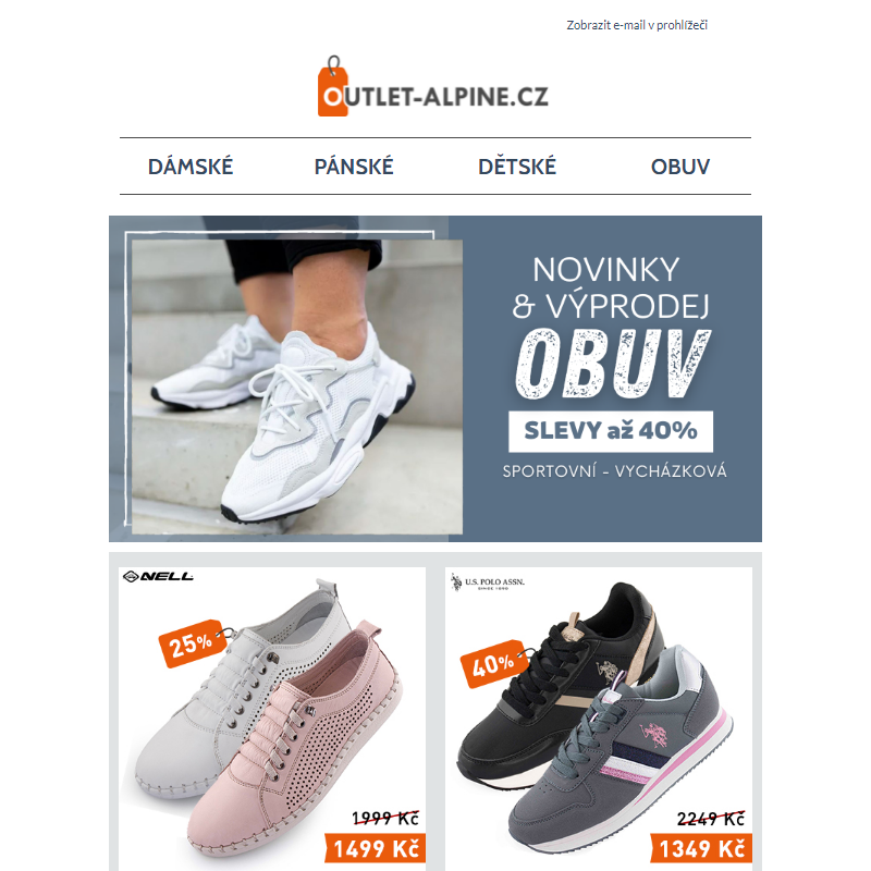 OBUV _ Novinky & výprodej | Sportovní a vycházková obuv