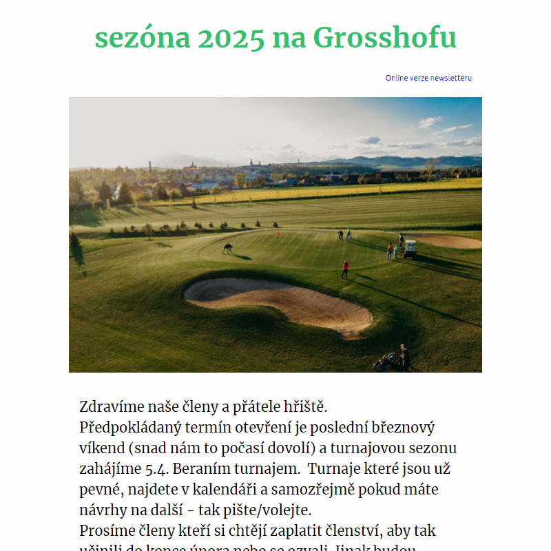 sezóna 2025 na Grosshofu